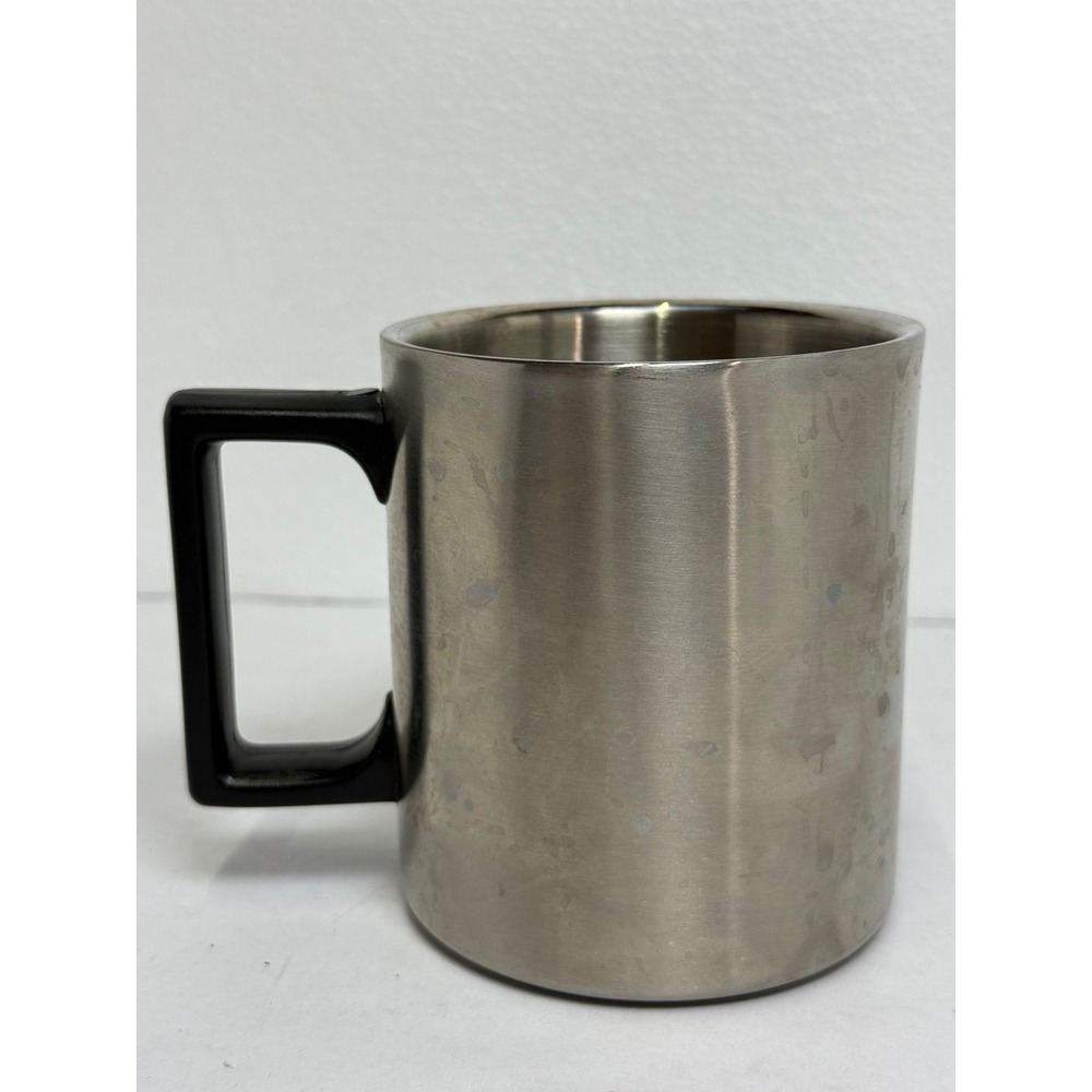 Harley Davidson Coffee Mug Silver Stainless Steel 1999 Logo Insulated - Picture 2 of 4